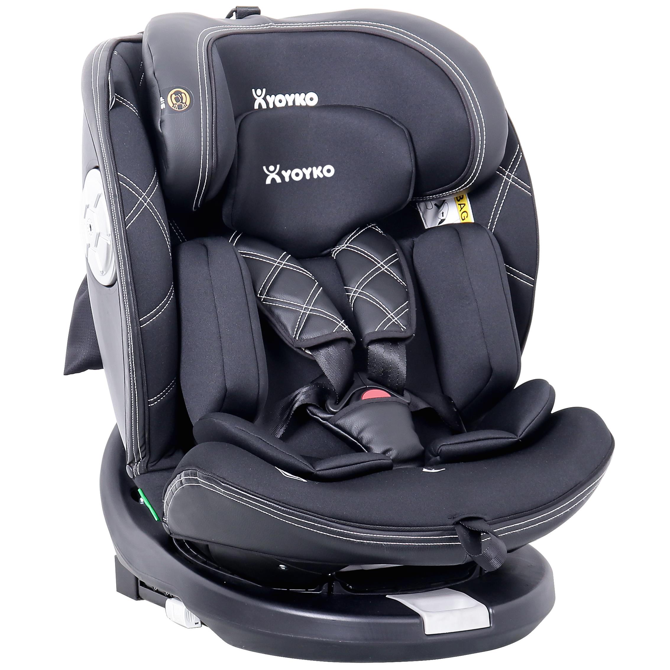 Yoyko Ultimate V2 Dönebilir Yatabilir 0-36 Kg Oto Koltuğu ISOFIX/SIP/LATCH Siyah