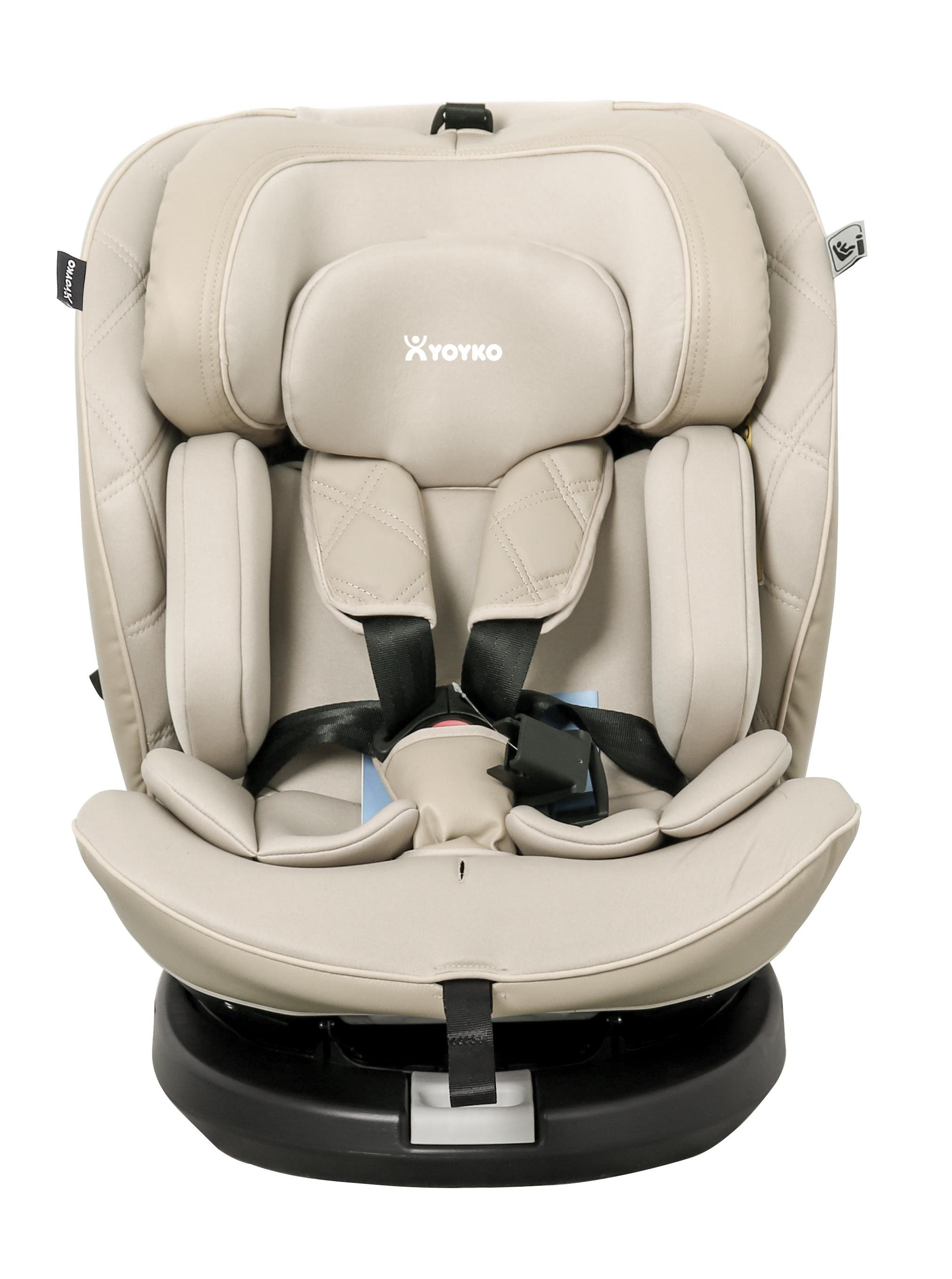 Yoyko Ultimate V2 Dönebilir Yatabilir 0-36 Kg Oto Koltuğu ISOFIX/SIP/LATCH Krem