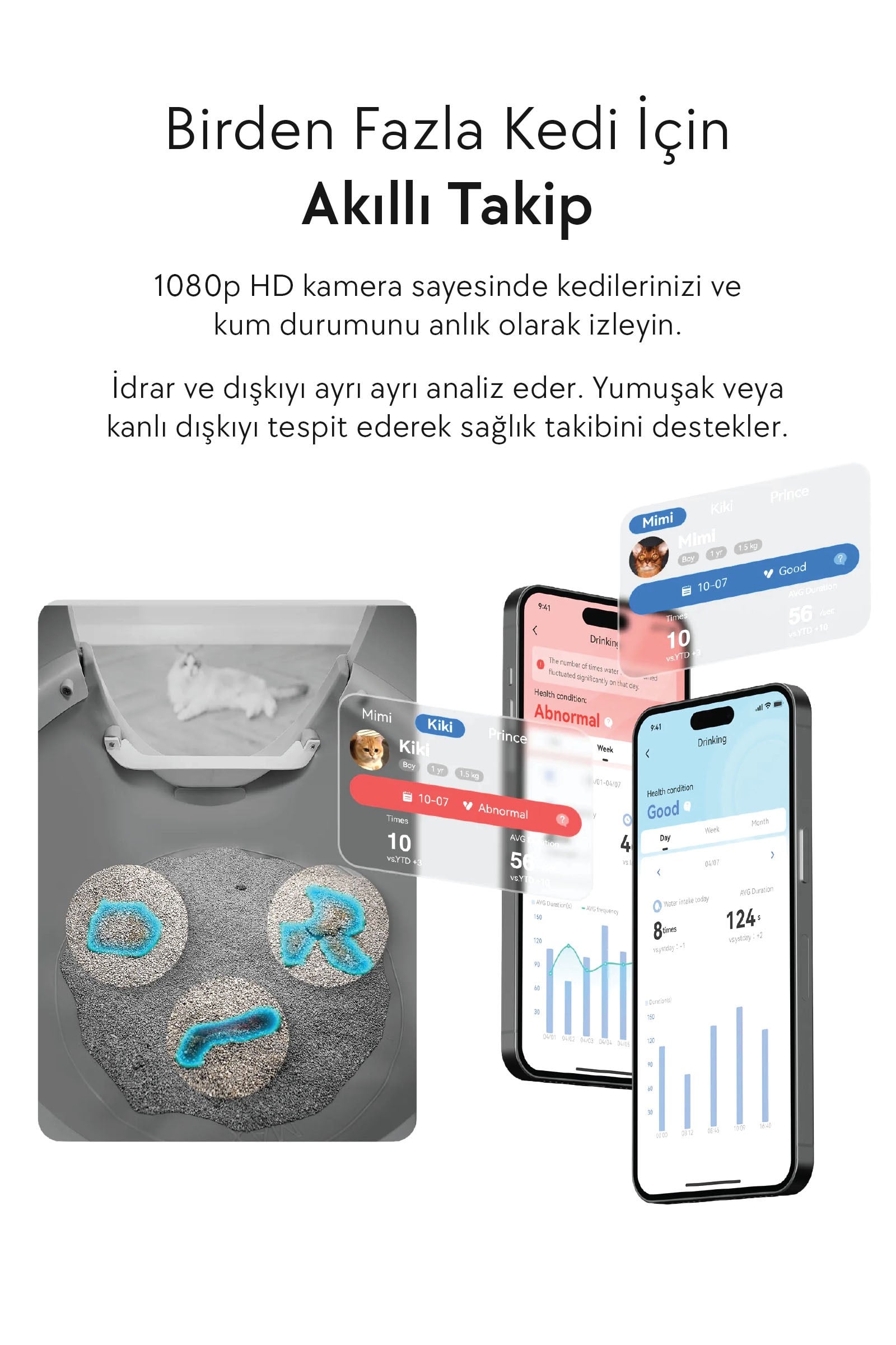 CATLINK Kameralı Yapay Zekâlı Akıllı Otomatik Kedi Tuvaleti - Scooper Pro Ultra