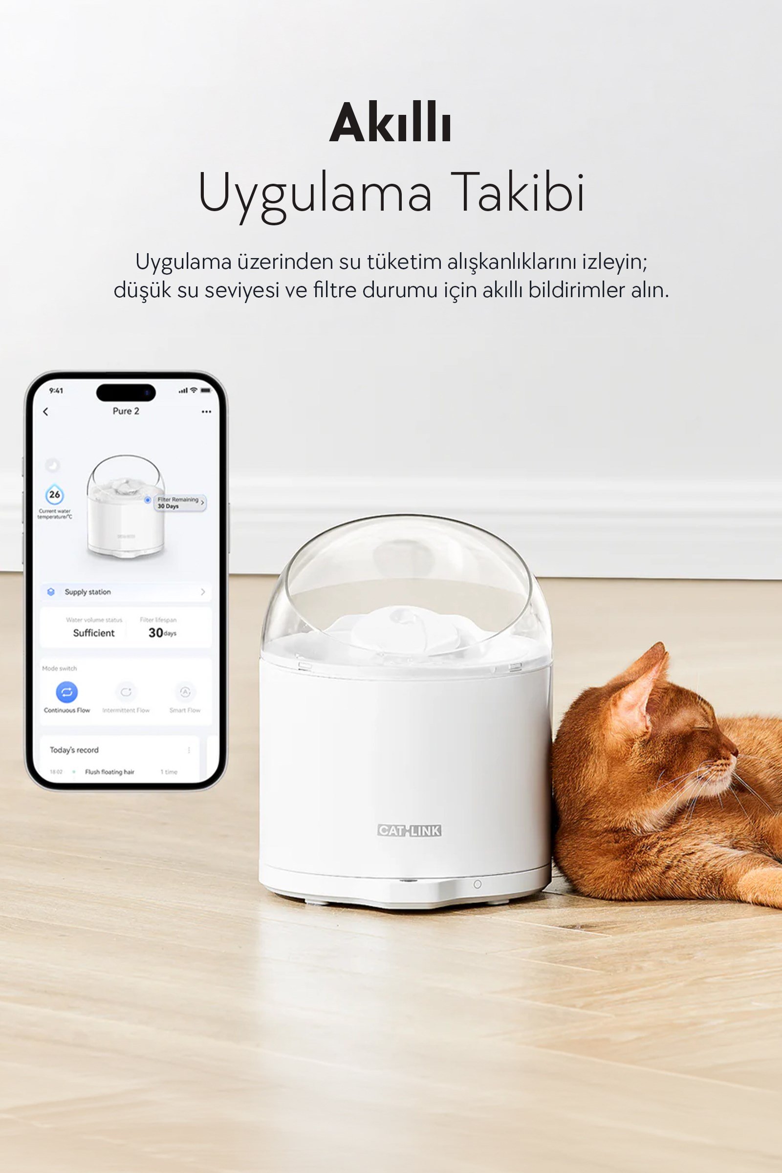 CATLINK Su Pınarı – Pure 2 UV, 2.6 Lt