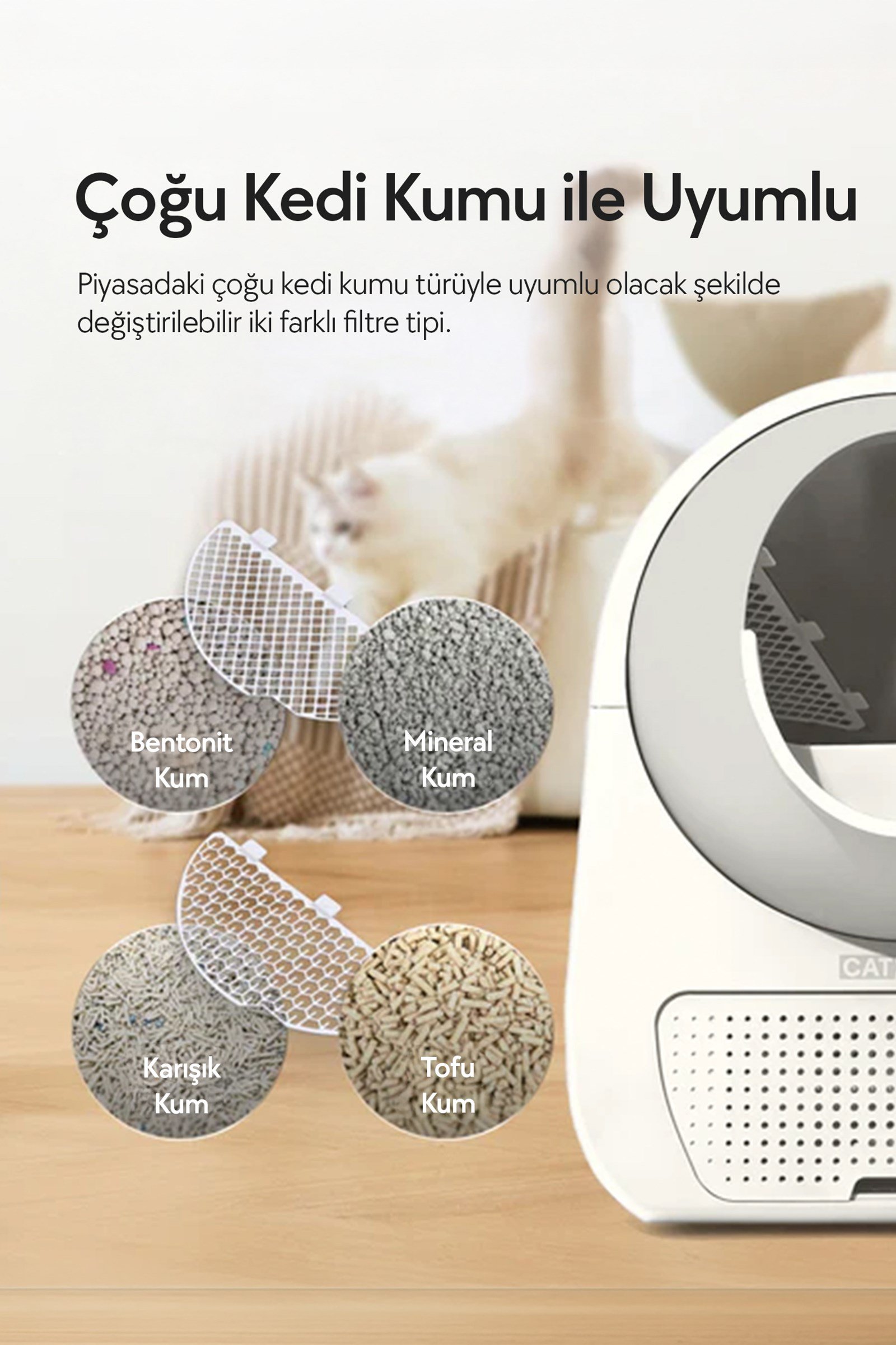 CATLINK Yapay Zekâlı Otomatik Kedi Tuvaleti - Scooper