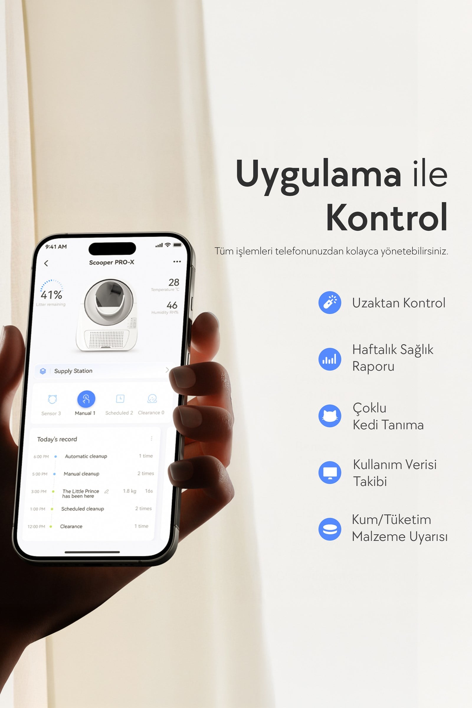 CATLINK Yapay Zekâlı Otomatik Kedi Tuvaleti - Scooper