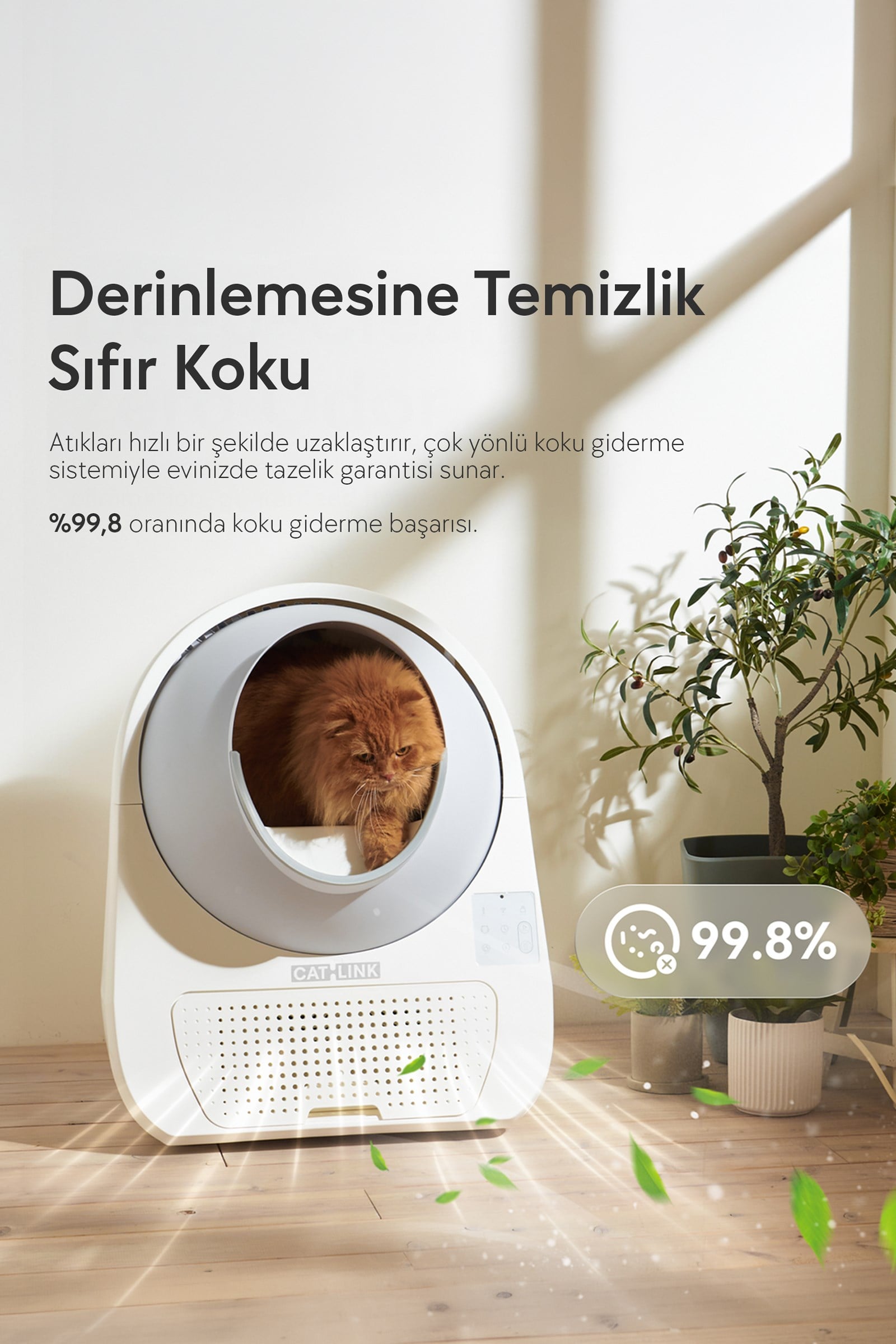 CATLINK Yapay Zekâlı Otomatik Kedi Tuvaleti - Scooper