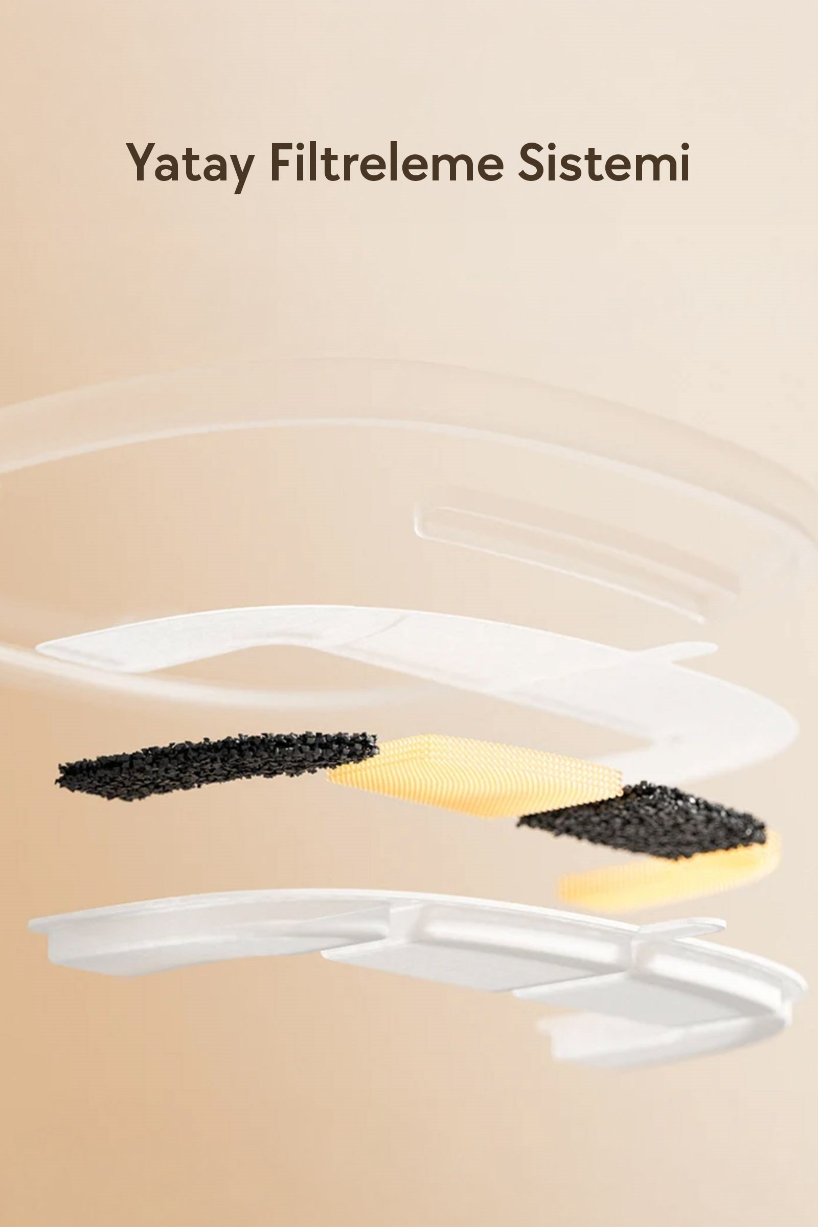 Cheerble E1 Lite Plastik Hazneli Otomatik Kedi Su Pınarı 21 X 19 X 17, 2lt