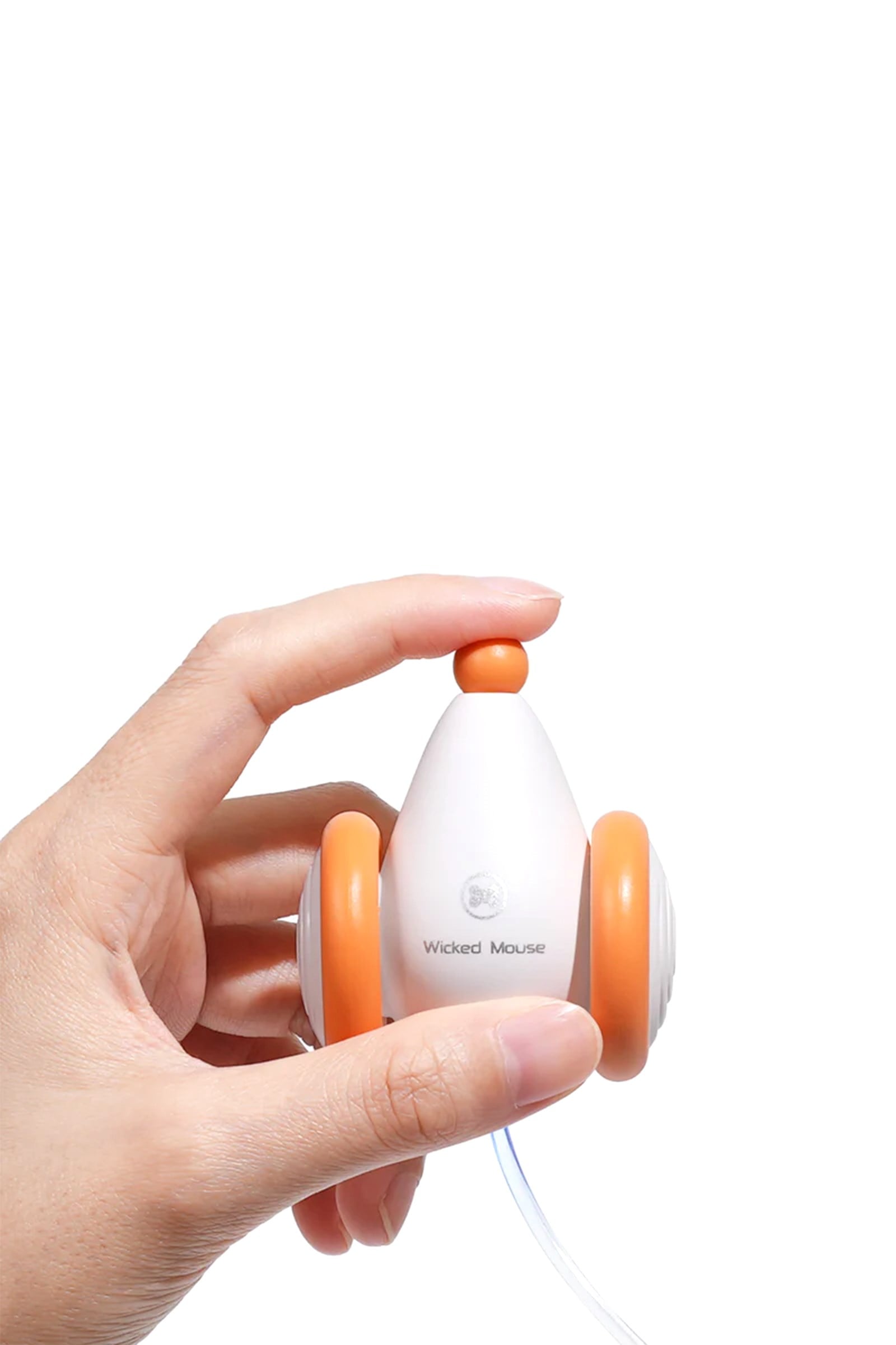Cheerble Şarjlı Akıllı İneraktif Kedi Fare Oyuncağı, Turuncu 6 x 5 x 3.6 cm