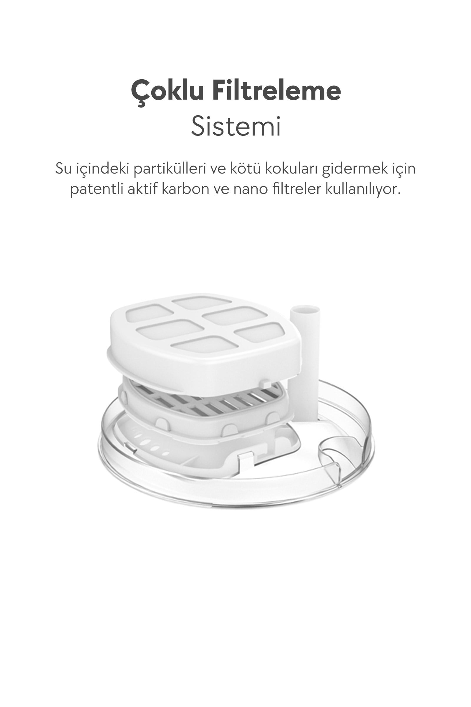 Dogness Kedi & Köpek Akıllı Su Pınarı 14 x 13 cm ( 1 Litre )-Yeşil