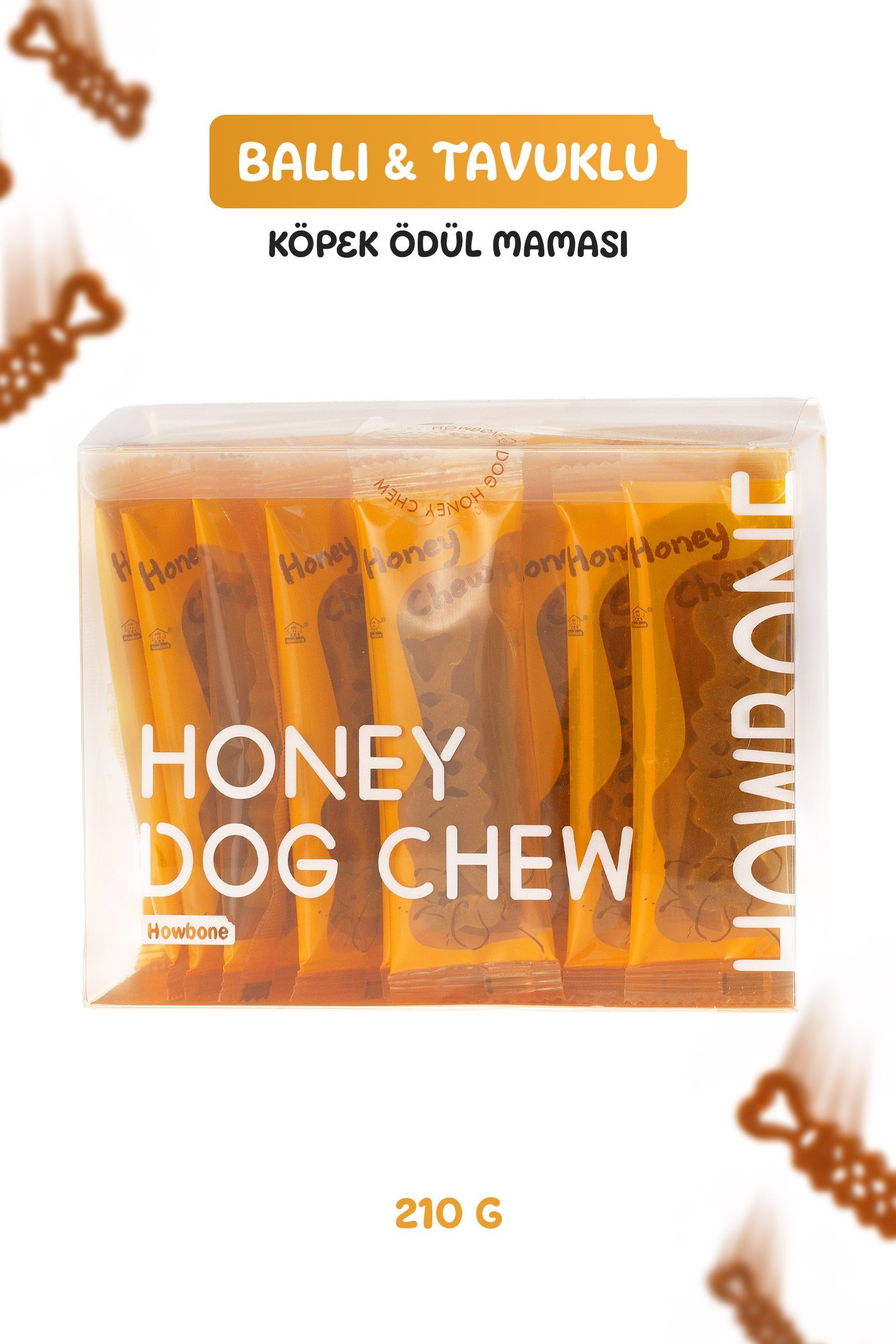 Howbone Ballı Çubuk Köpek Ödül Maması Kutu 210 g