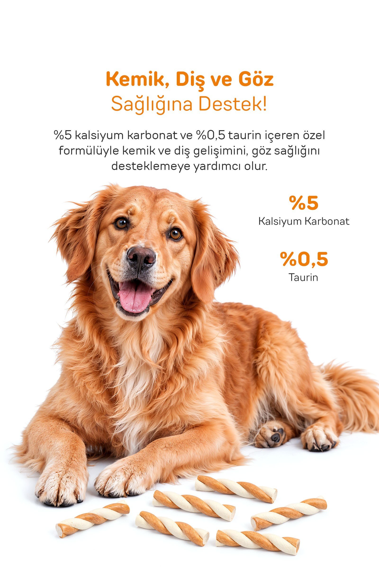 Howbone Keçi Sütü ve Balkabaklı Burgu Çubuk Köpek Ödül Maması 80 g