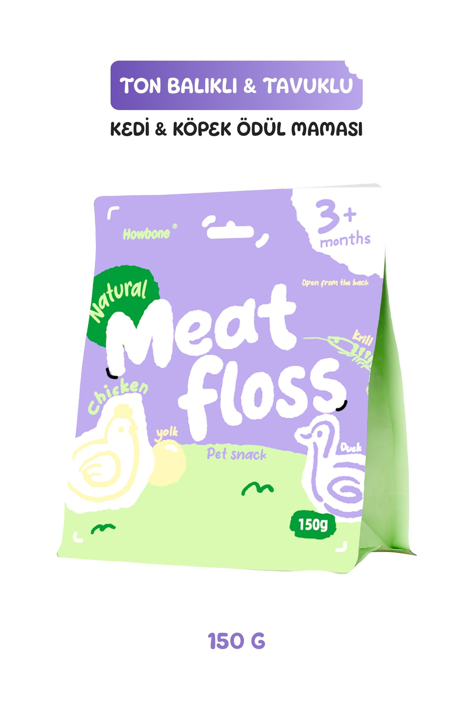 Howbone Kedi Et Lifi Ödül Maması 150 g