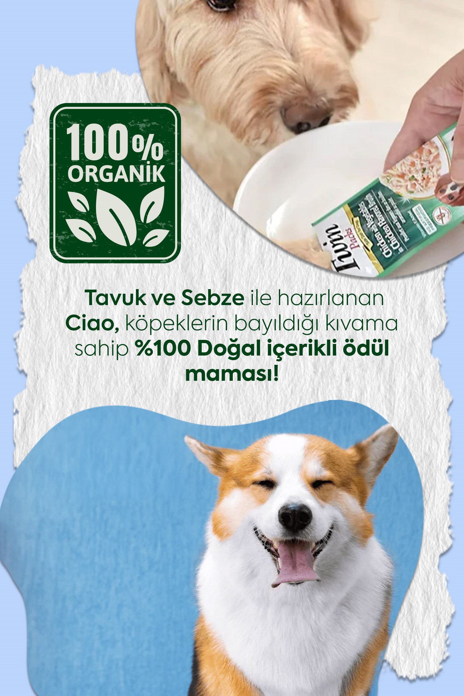 Inaba/Churu Twin Packs - Köpekler İçin Tavuklu Sebzeli Ödül Maması