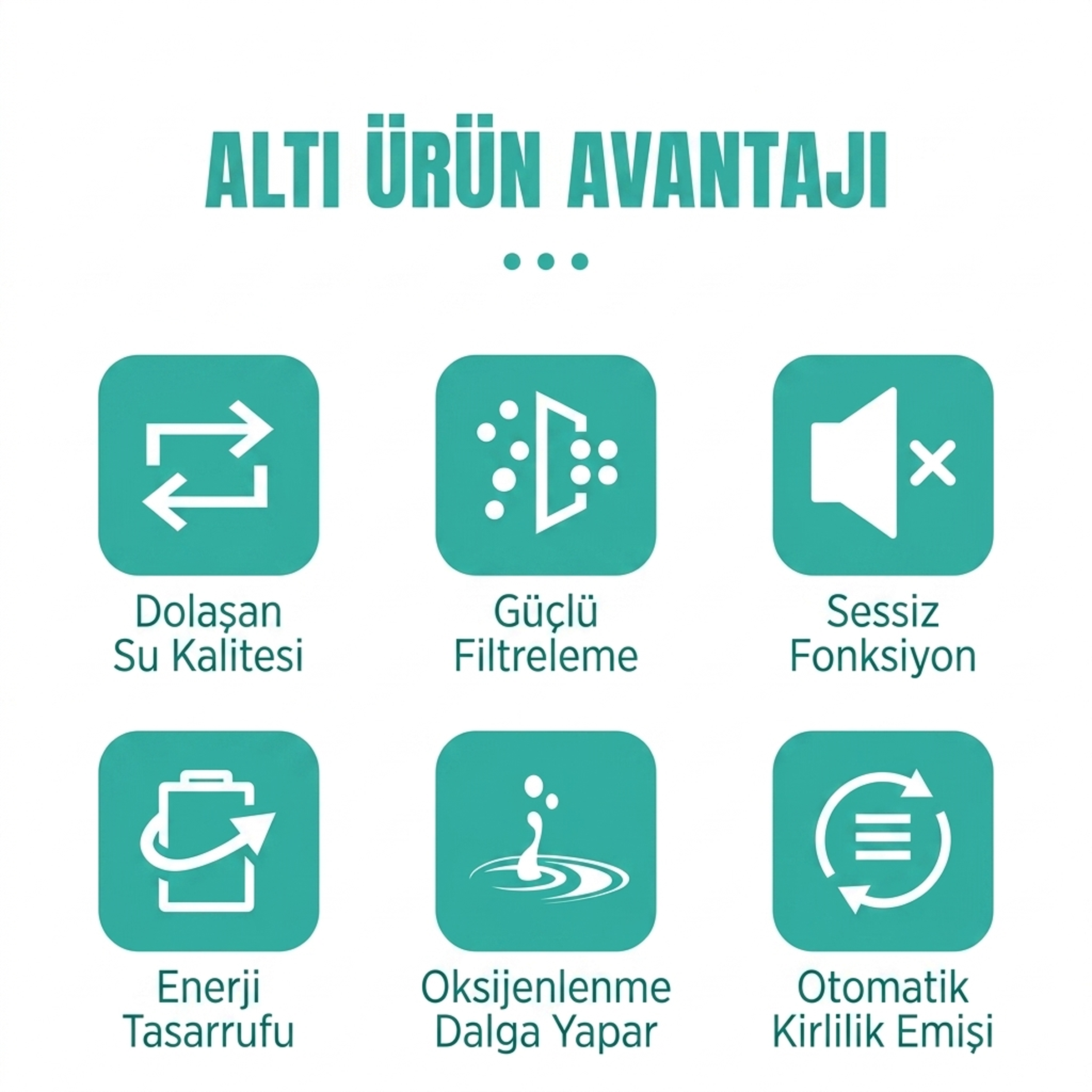 Jingye Akvaryum Köşeli İç Filtre Siyah/Beyaz 35W, 1800L/H