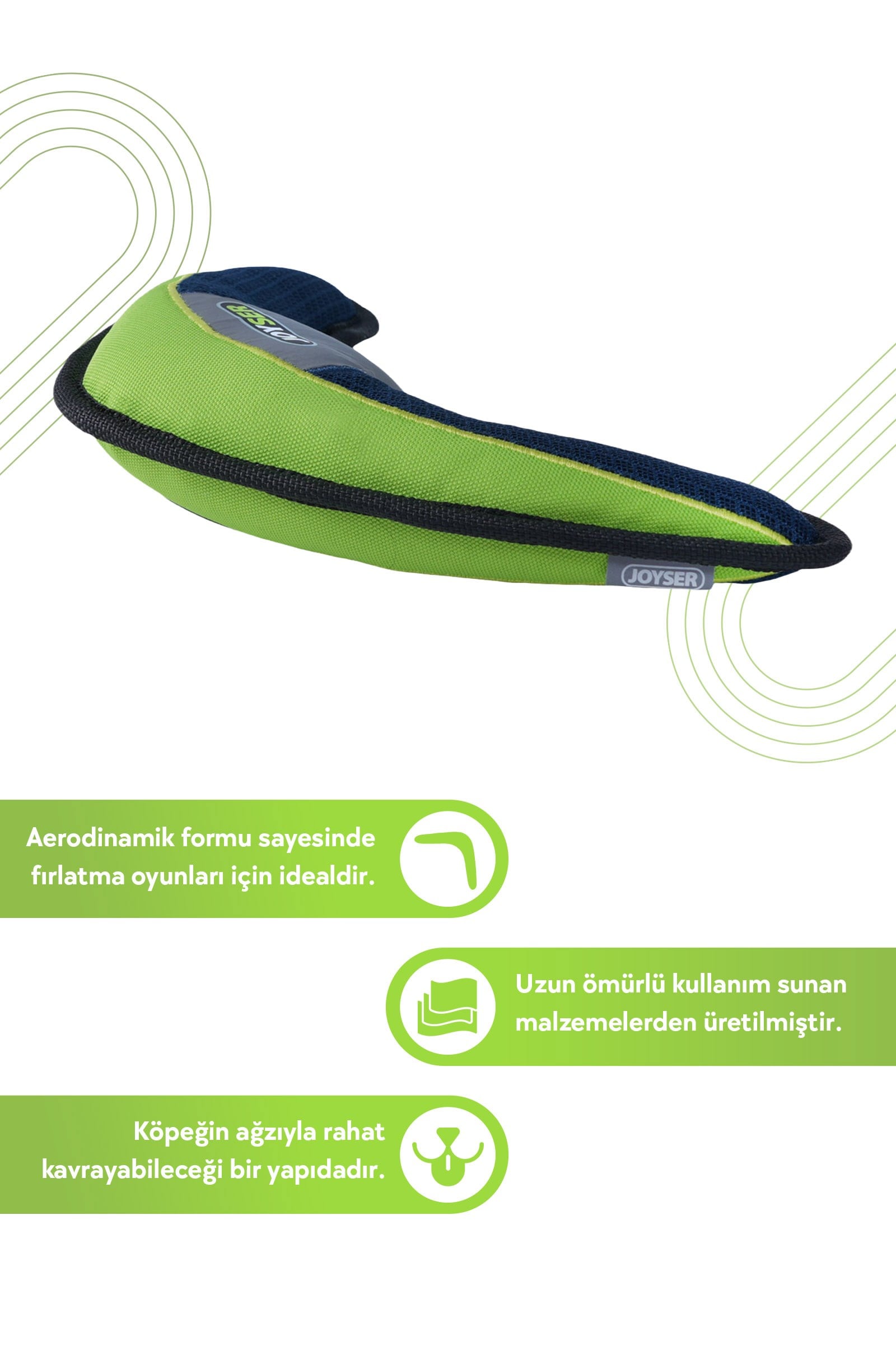 JOYSER Bumerang  2 Katmanlı  Hafif  Köpek Oyuncağı