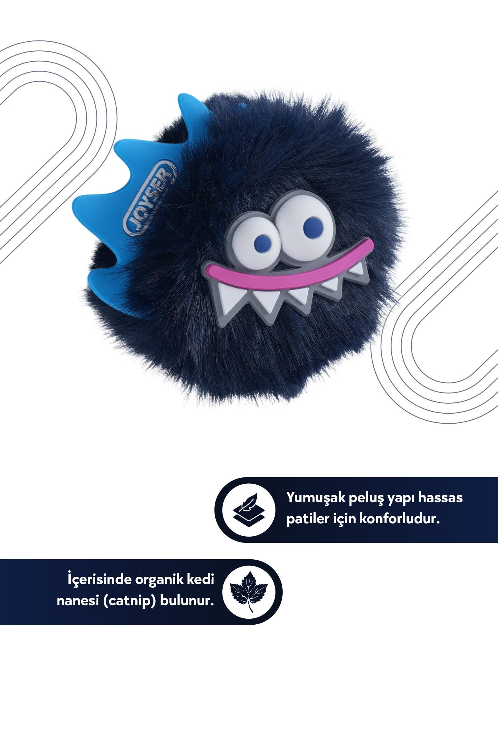 JOYSER Cats Monster Kedi Otlu Siyah Peluş Canavar Kedi Oyuncağı 6 cm