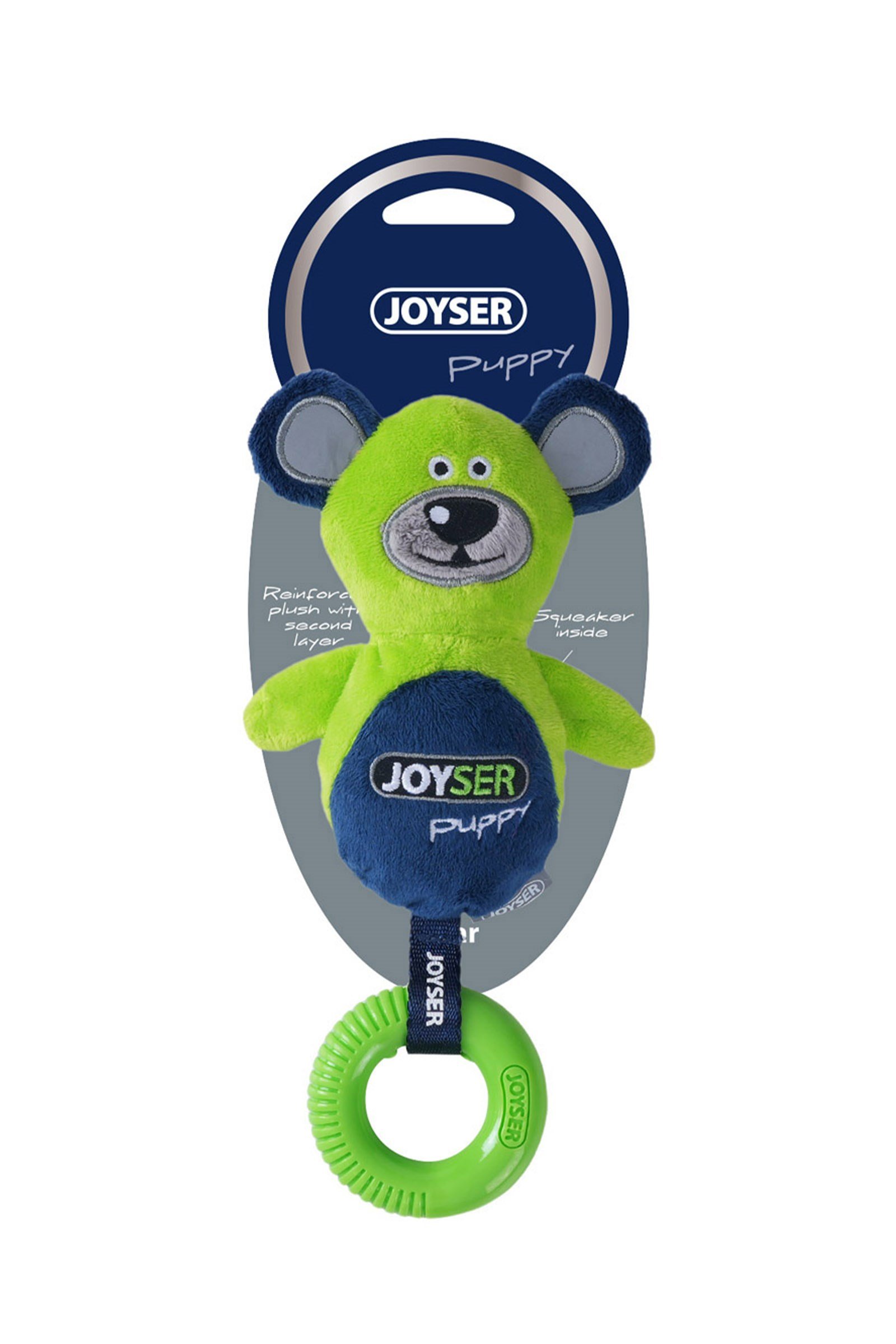 JOYSER Halkalı Ayıcık Köpek Oyuncağı 21 cm