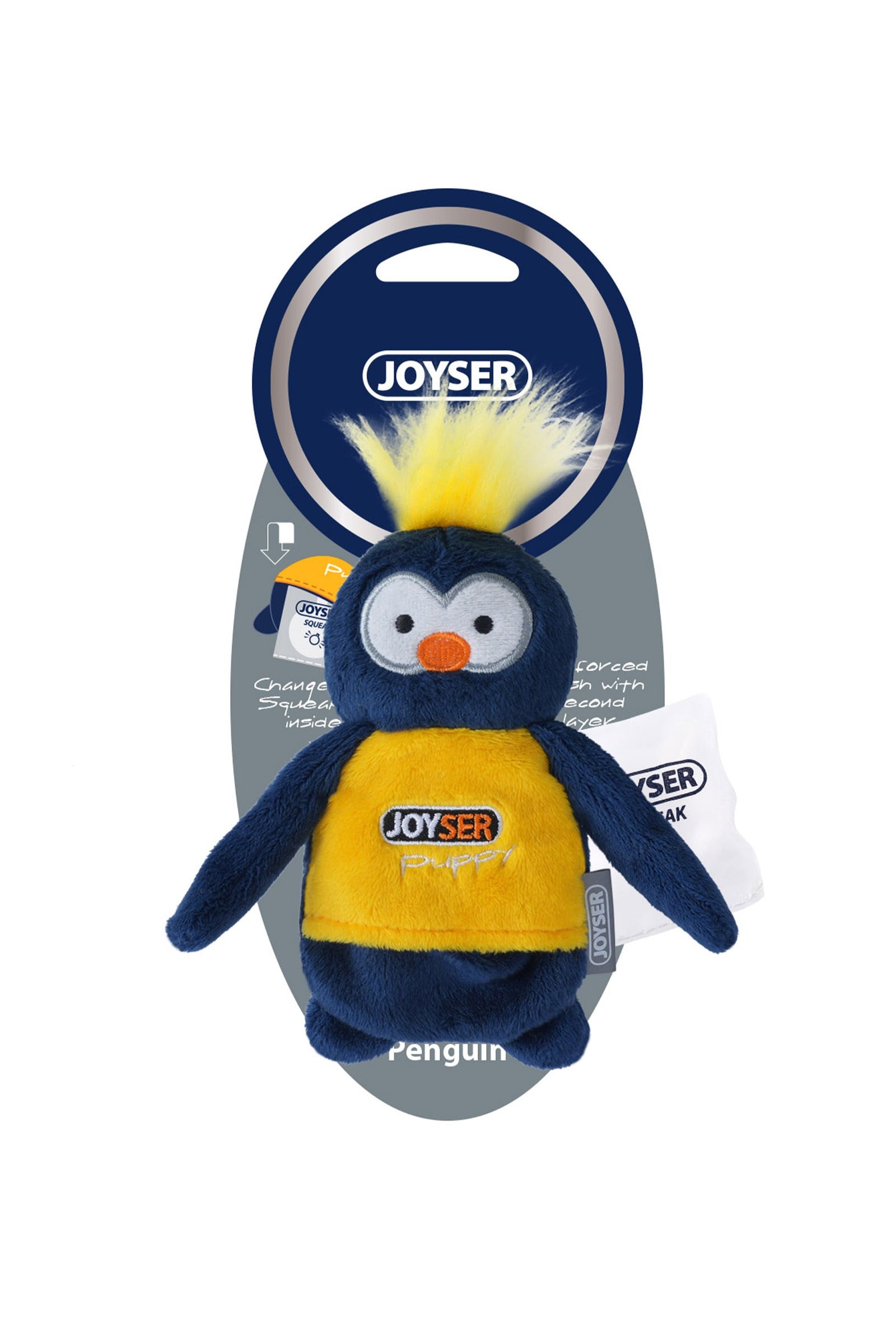 JOYSER Maymun Yavru Köpek Oyuncağı Lacivert/Sarı S/M Boy 12 cm