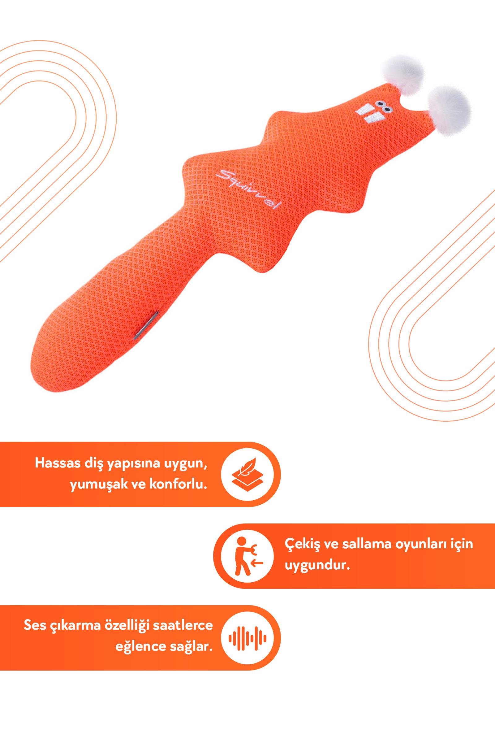 JOYSER Sincap 2 Katmanlı File Kumaşlı Köpek Oyuncağı 39x10 cm