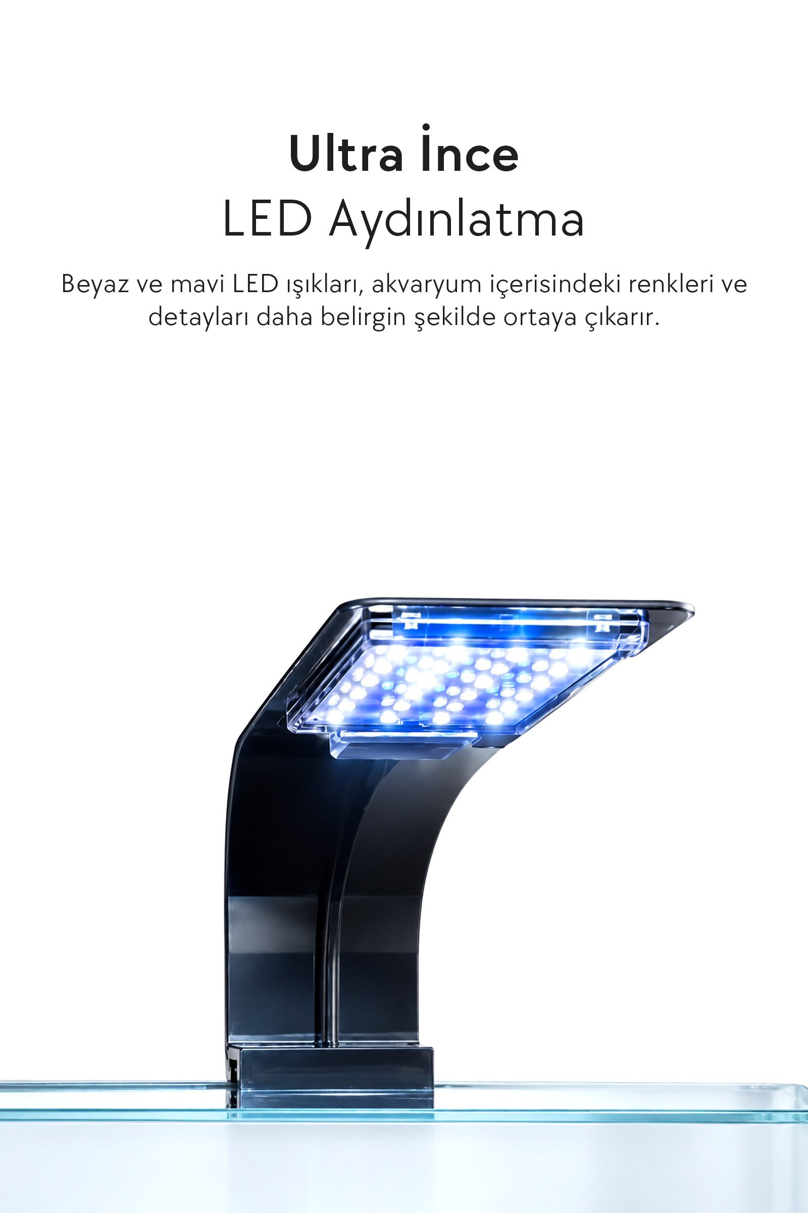 Zampa AQUA Jingming Akvaryum Siyah 500×300×300 mm