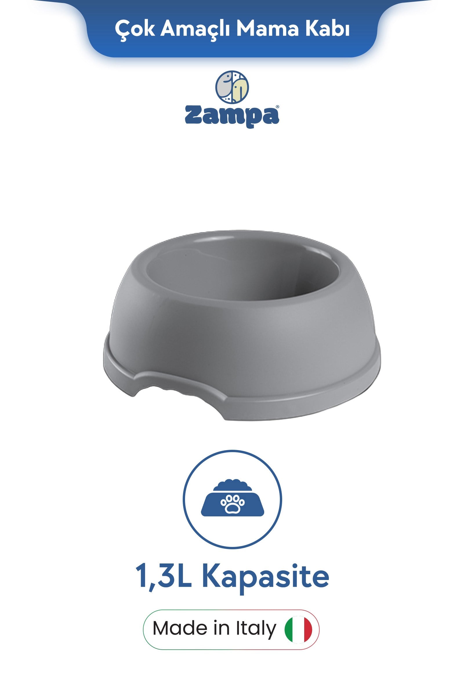 Zampa Plus Enjoy Mama ve Su Kabı 24.5cm 1.3L