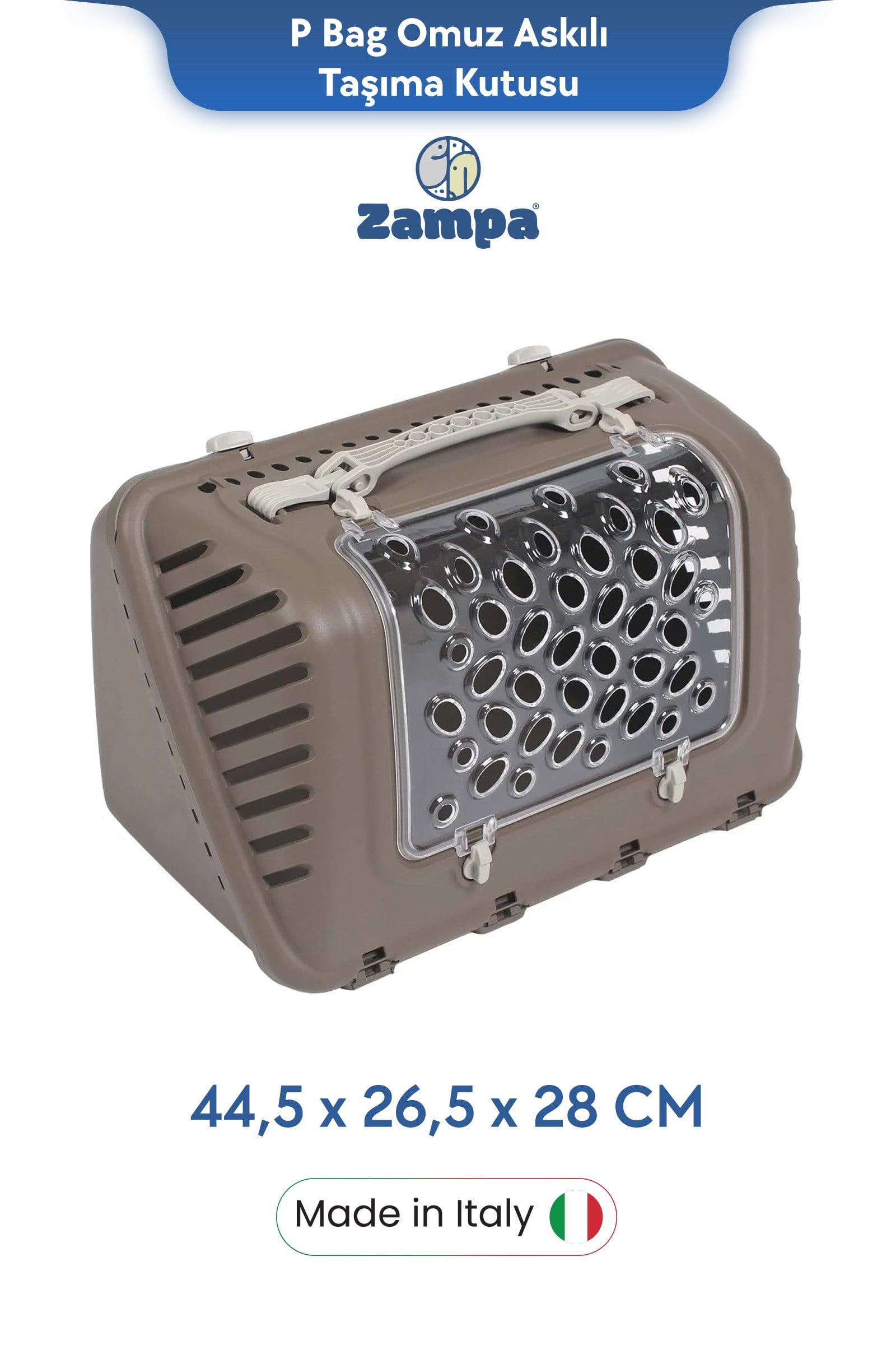 Zampa Plus P Bag, Omuz Askılı Taşma Kutusu 44,5x26,5x28 cm
