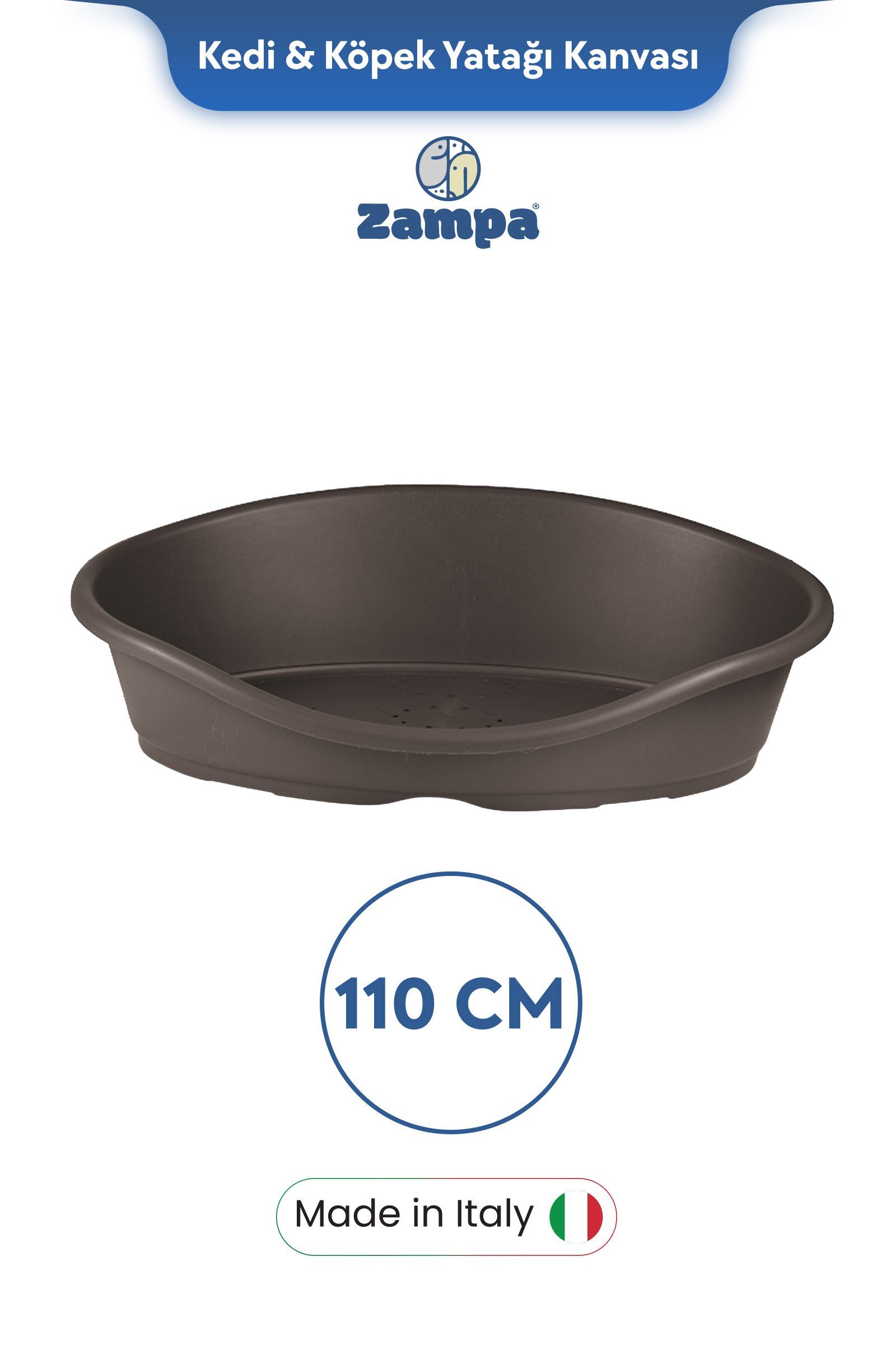 Zampa Plus Toffee Plastik Kedi & Köpek Yatağı 5 - 110cm Moka