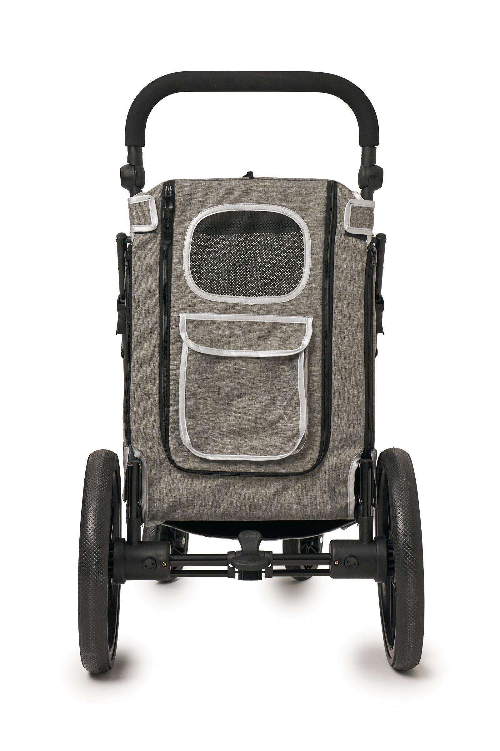 Zampa Stroll Kedi & Köpek Arabası Gri 69X81X110cm