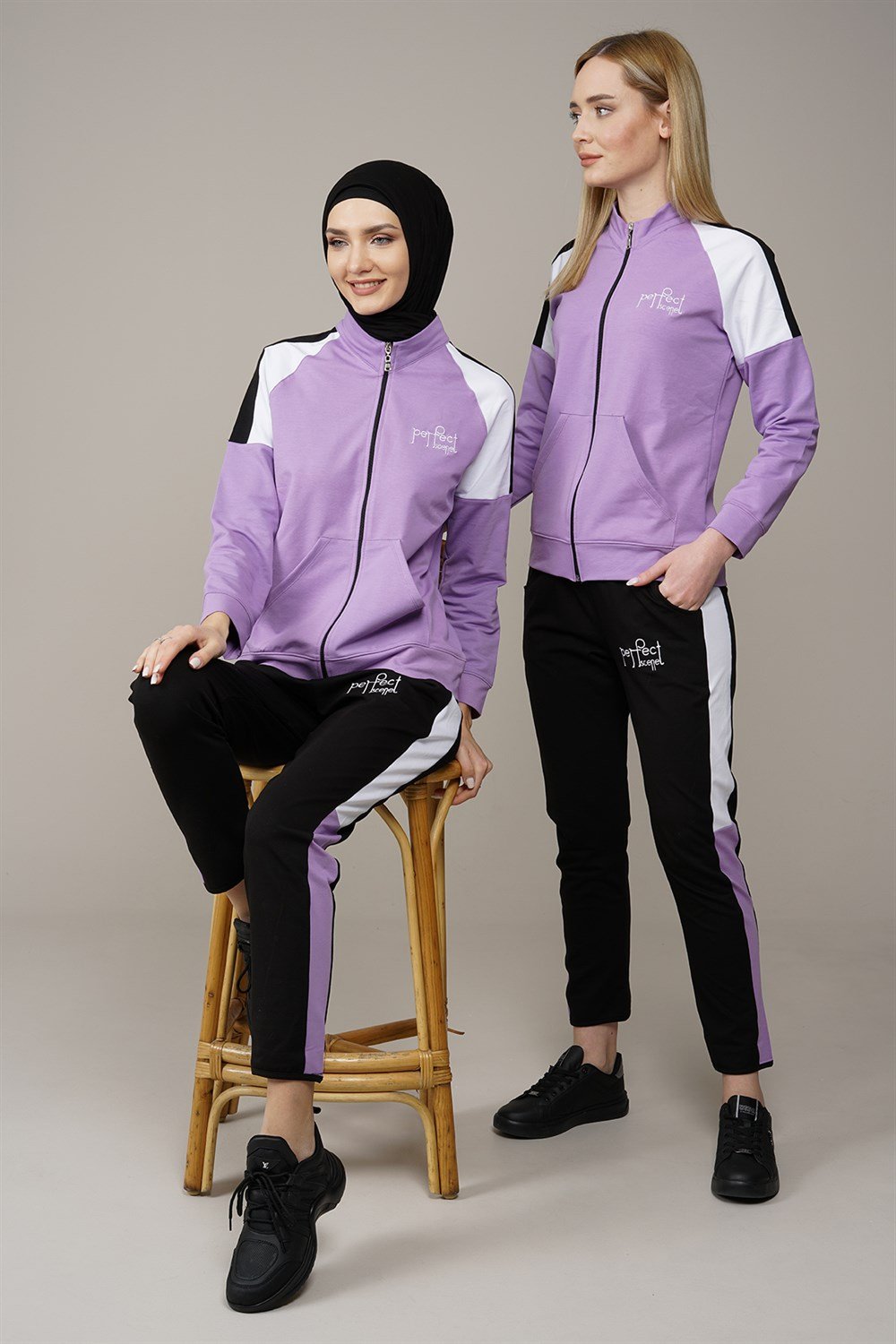 Kadın Garnili Eşofman Takımı  LilaM1005