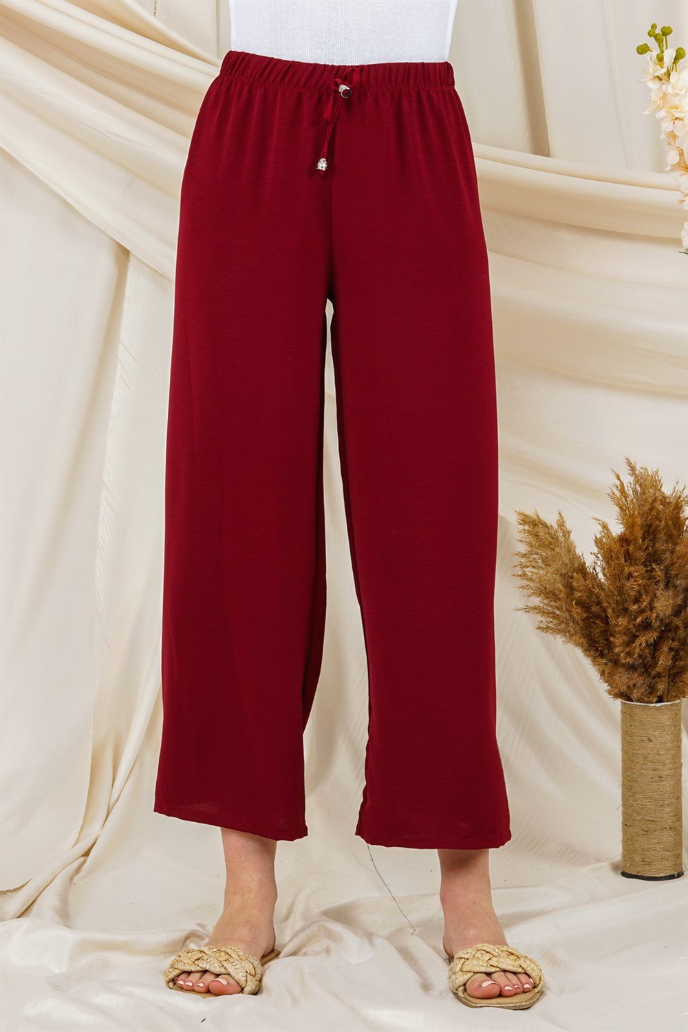 بنطال للنساء خمريAR1070