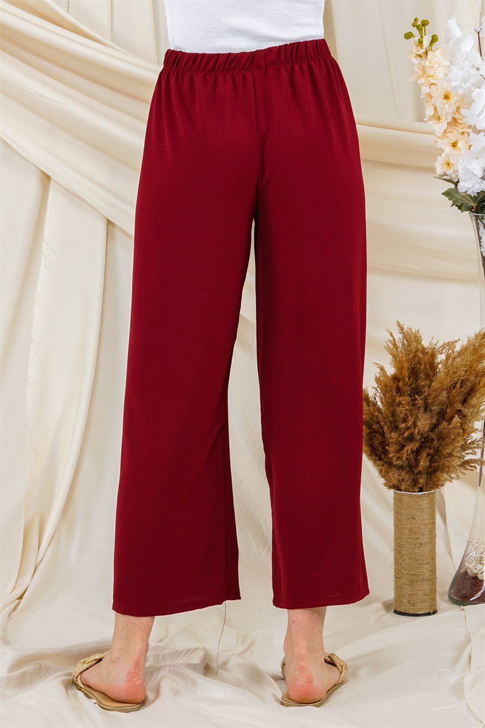 بنطال للنساء خمريAR1070