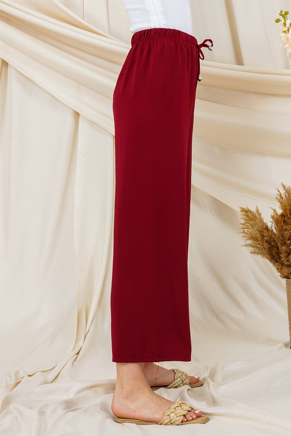 بنطال للنساء خمريAR1070