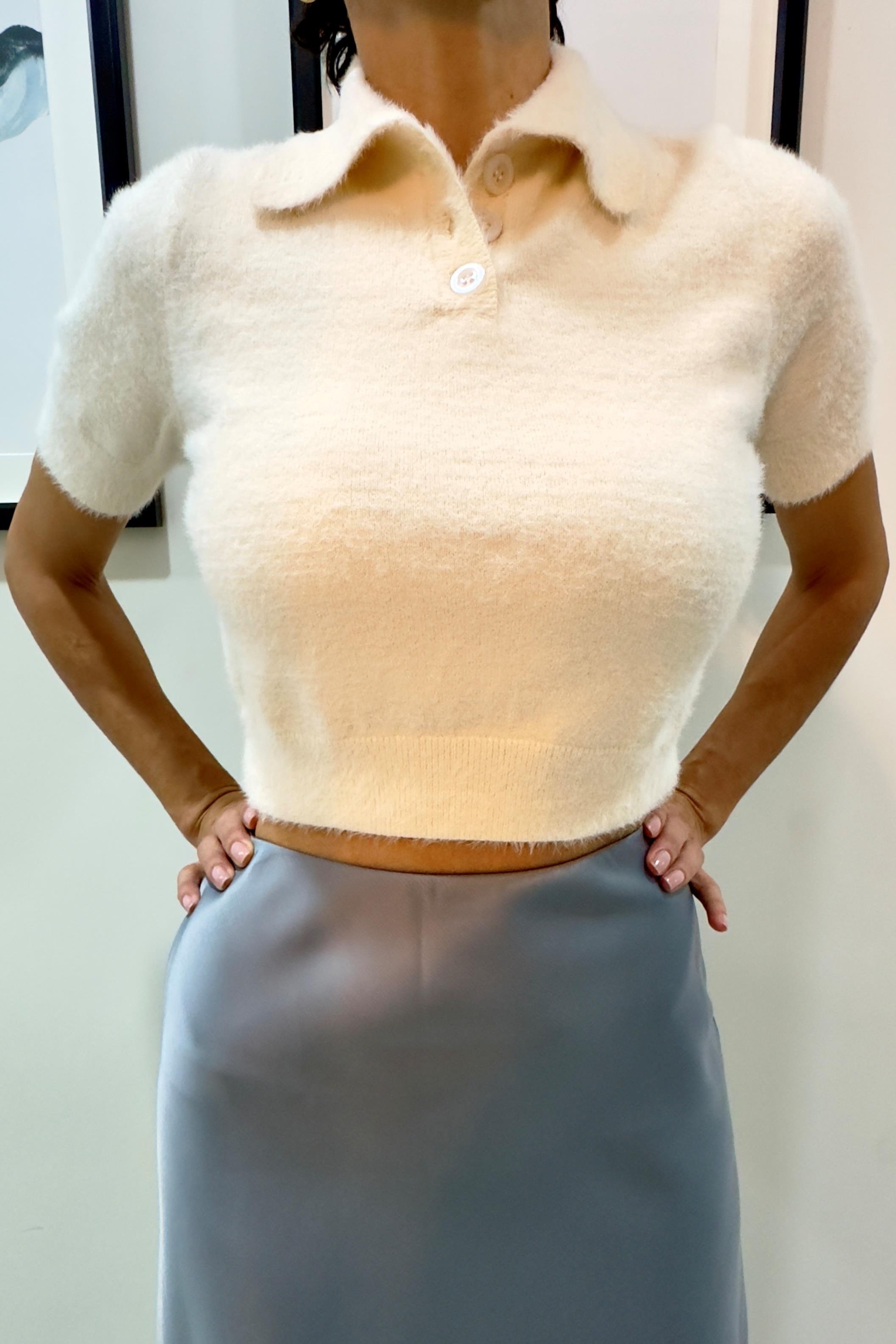 KREM RENK MİNİ BOY SAKALLI TRİKO