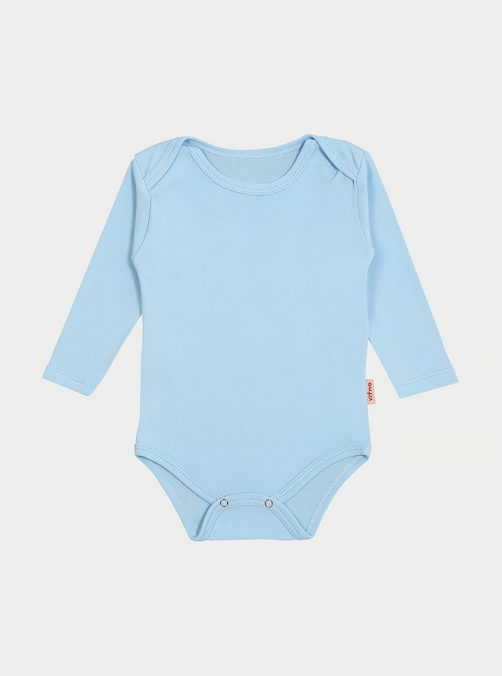 5'Li Zıbın Uzun Kollu %100 Pamuk Çıtçıtlı Bebek Body