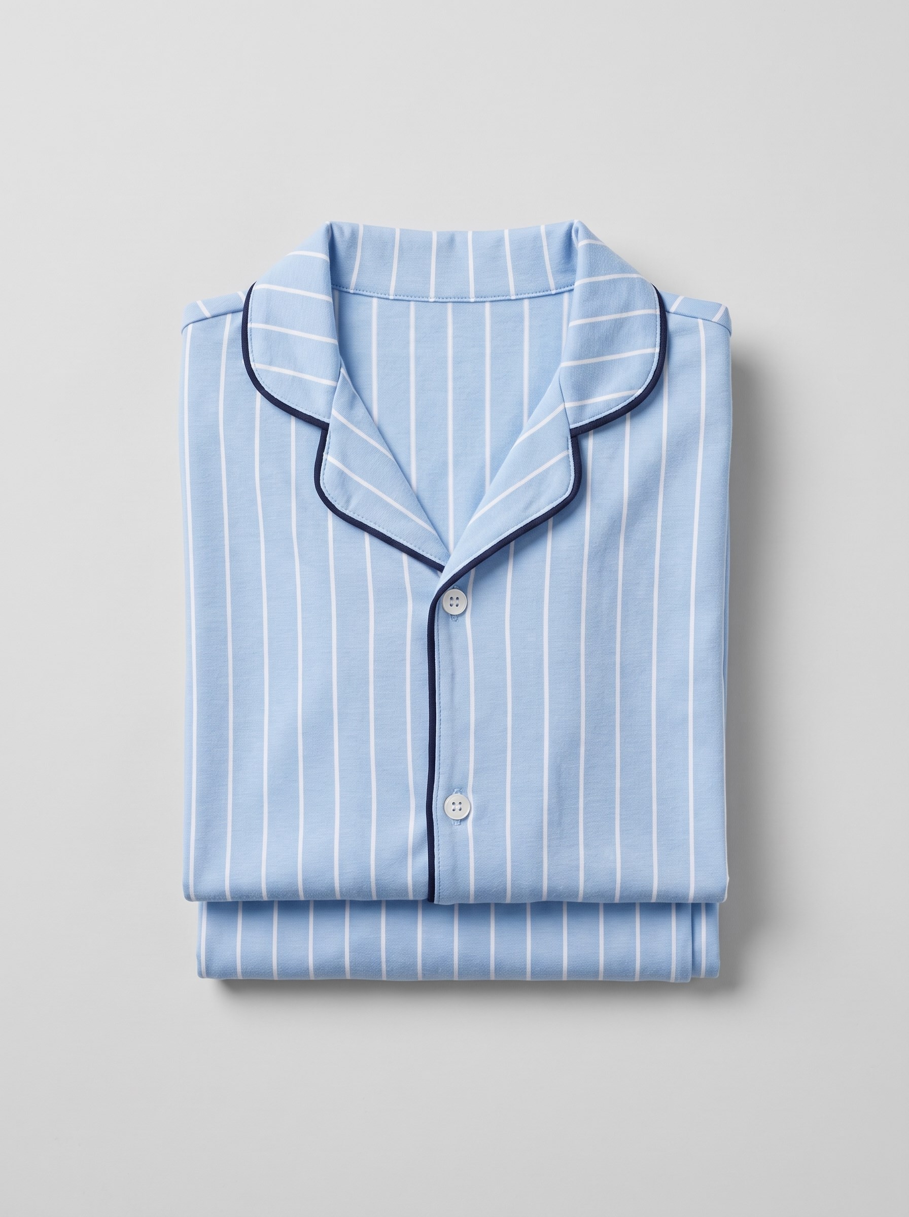 Çizgili Düğmeli Erkek Çocuk Pijama