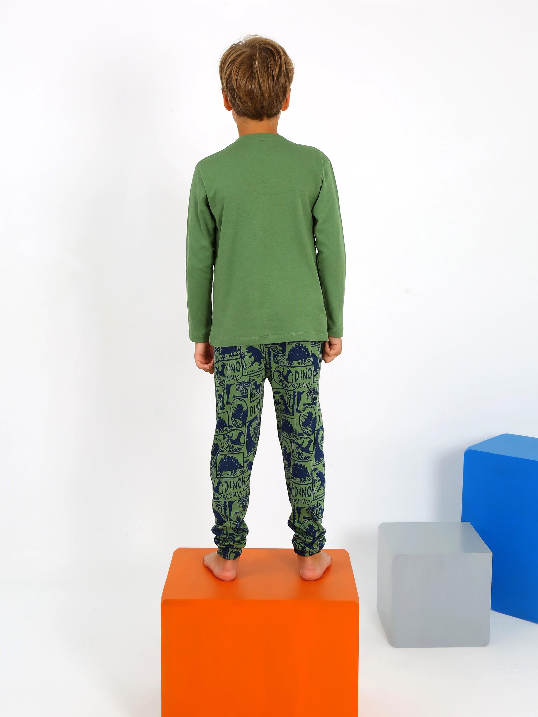 Erkek Çocuk Uzun Kollu %100 Pamuklu Pijama Takımı Brave