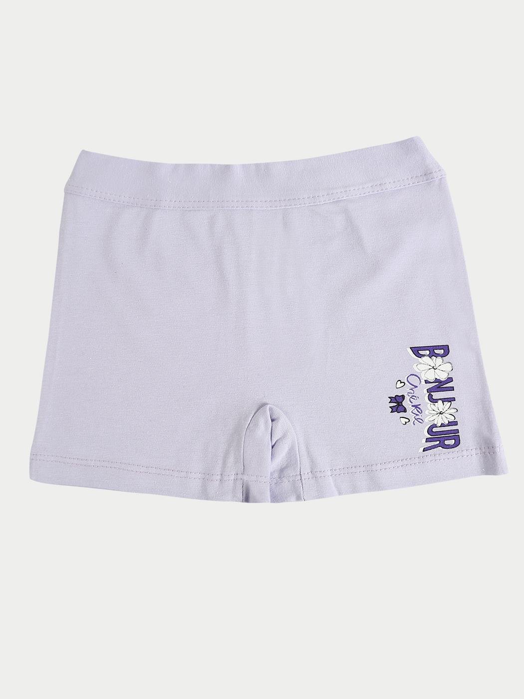 Kız Çocuk Pamuklu 3'lü Atlet 3'lü Şort Boxer Karışık Renk Bonjour 6 Parça Set