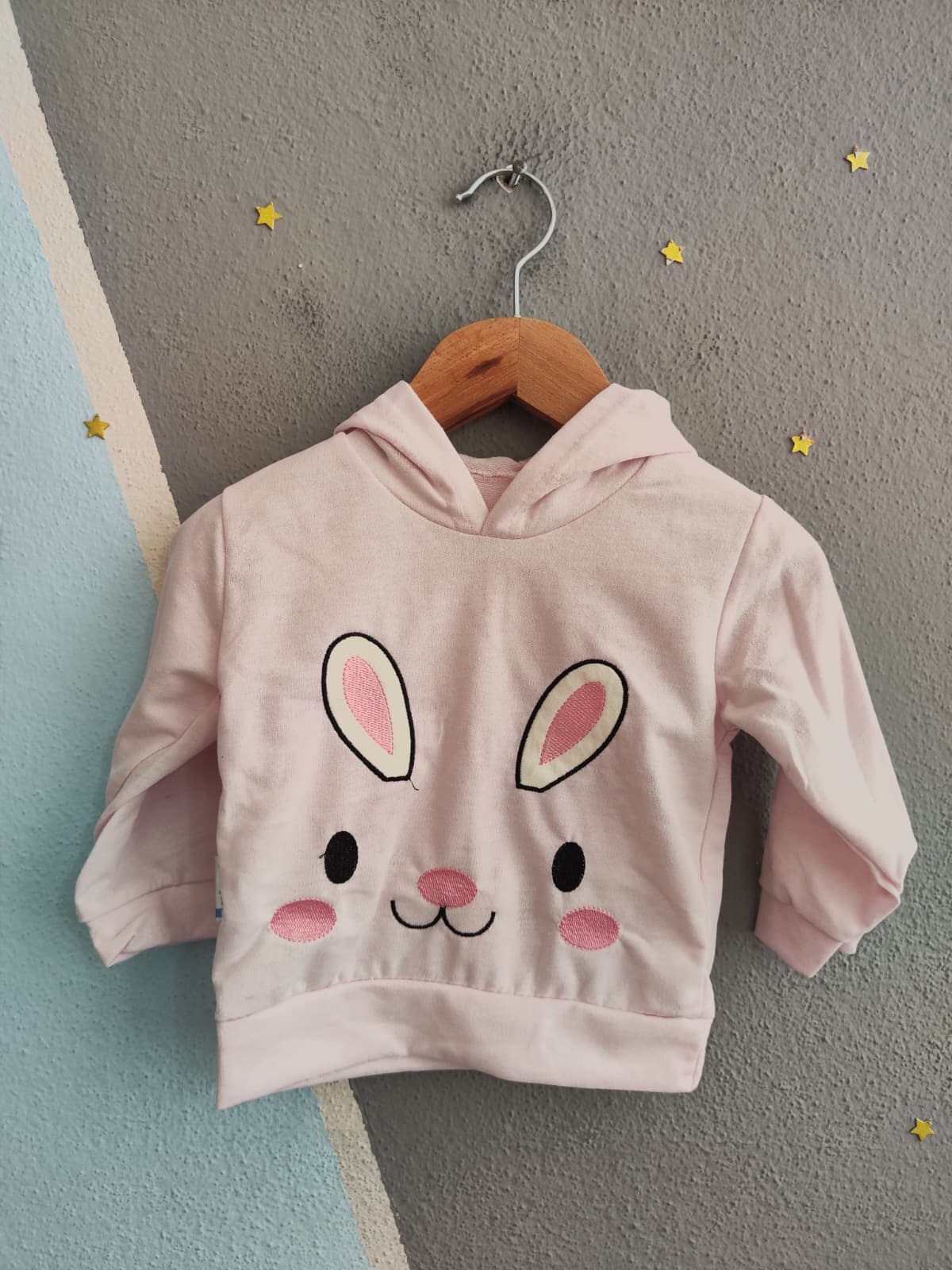 2132 - Kapüşonlu Unisex Bebek Takımı - Pembe