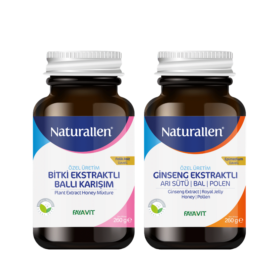 Bitki Ekstraktlı Ballı Karışım Ve Ginseng Ekstraktlı Karışım