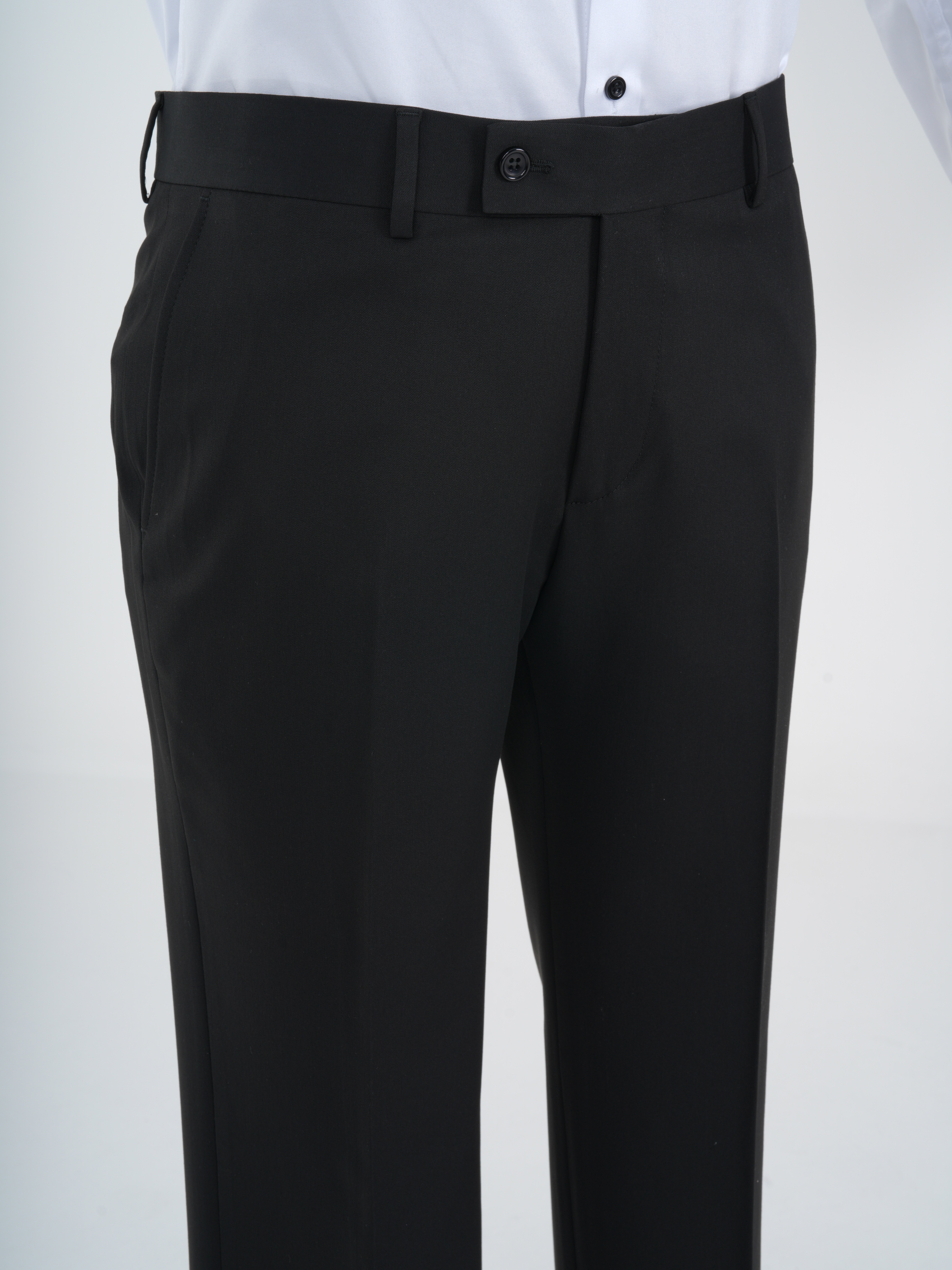 Erkek Premıum Smokin Damatlık Kadife Kırlangıç Yaka Gümüş Toka İtalyan Stil Slim Fit Ceket Pantolon Papyon - Siyah