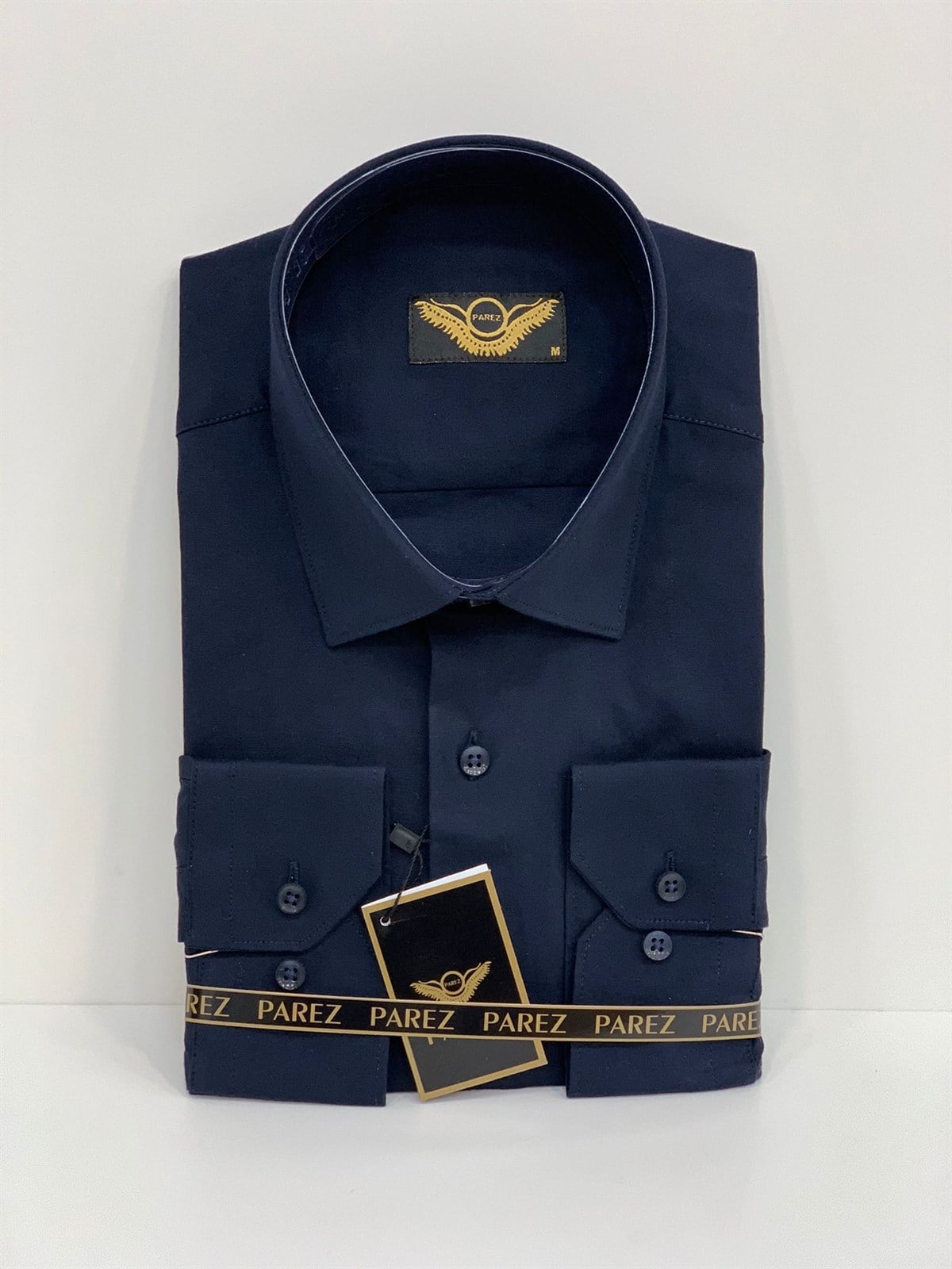 İtalyan Yaka Slim Fit Gömlek - Lacivert