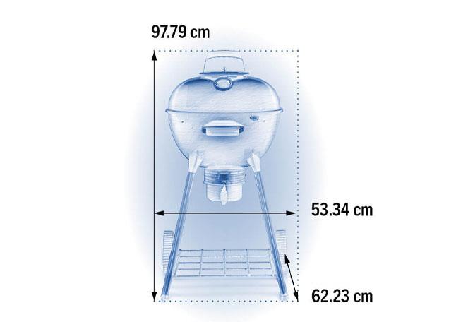 PREMIUM 18 KÖMÜRLÜ MANGAL - 47 CM