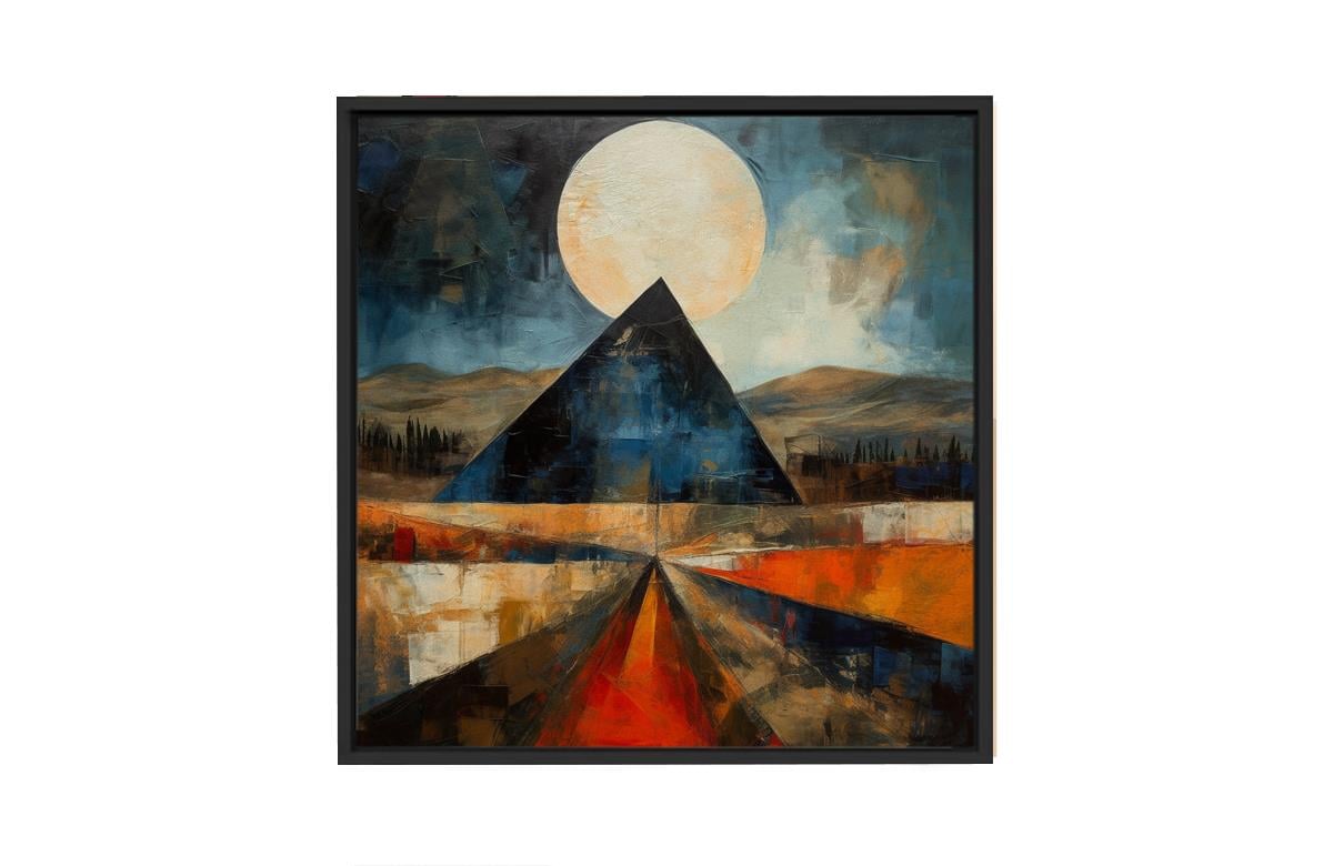  Traverten Dokulu Tablo Fullmoon 340