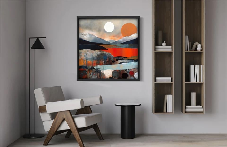 Ahşap Traverten Dokulu Tablo Nature 289