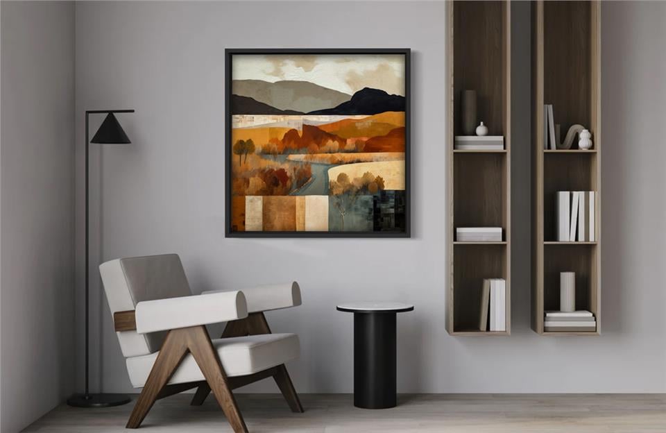 Ahşap Traverten Dokulu Tablo Nature 293