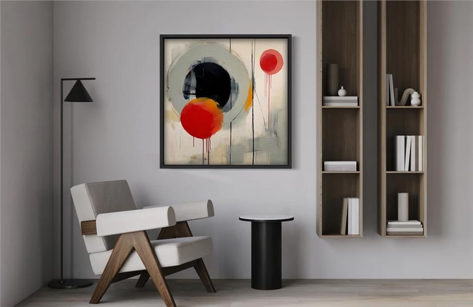 Ahşap Traverten Dokulu Tablo Platon 329