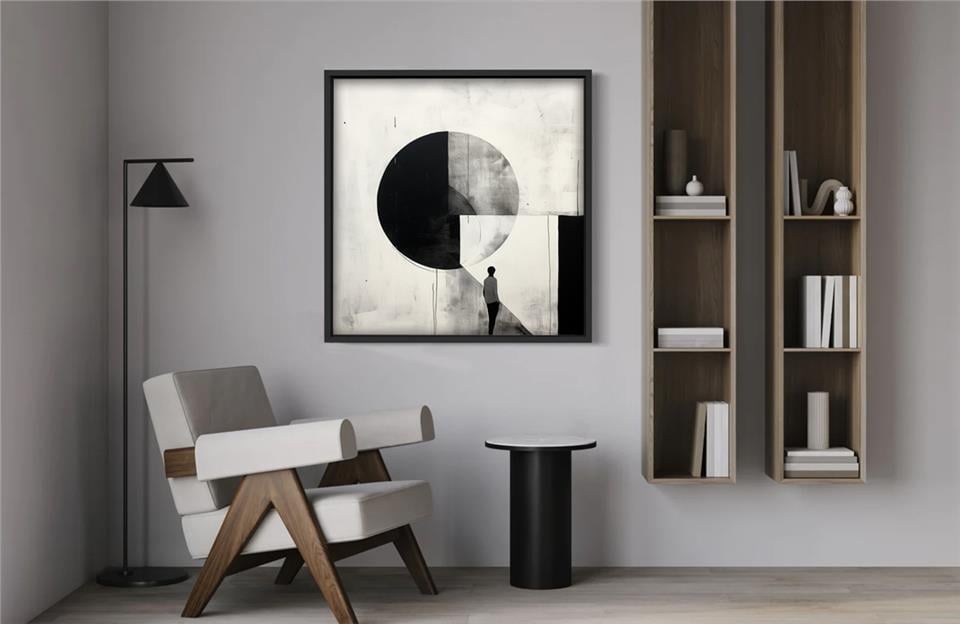 Ahşap Traverten Dokulu Tablo Samurai 254