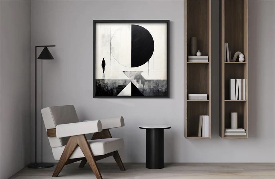 Ahşap Traverten Dokulu Tablo Samurai 255