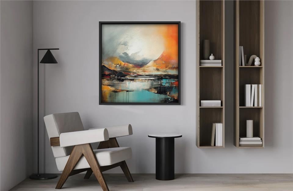 Ahşap Yağlı Boya Dokulu Tablo Desert 422