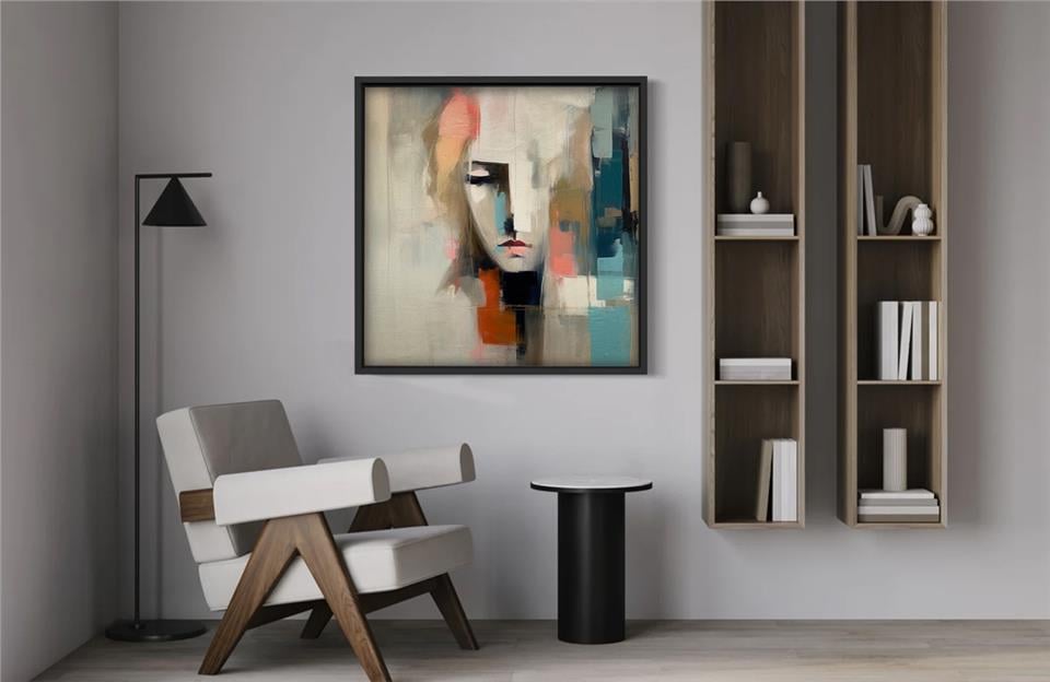Ahşap Yağlı Boya Dokulu Tablo Sadness 407