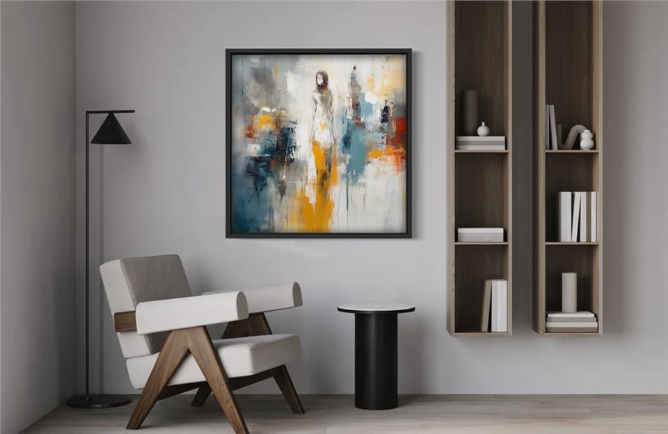 Ahşap Yağlı Boya Dokulu Tablo Warrior 409