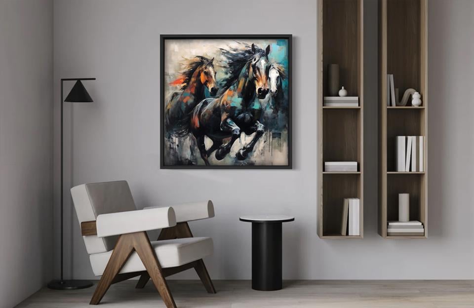 Ahşap Yağlı Boya Dokulu Tablo Wild 415
