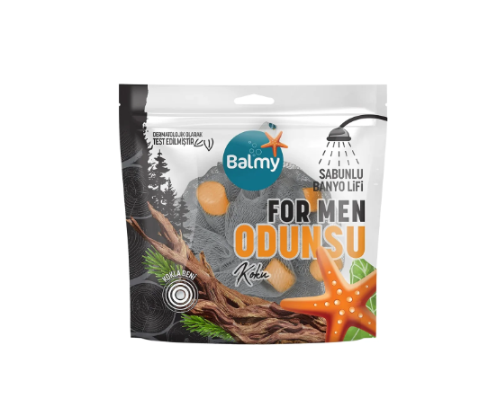 BALMYBALMY  BANYO LİFİ SABUNLU ODUNSU FOR MEN